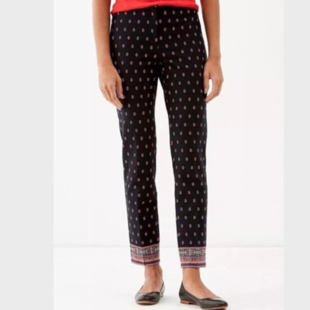 J. Jill Premium Bi-Stretch Aviero Print Ankle Pant 12